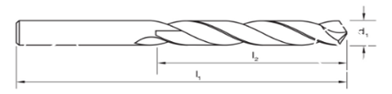 Metrische Stahl Höhenflossenstations-Handbohrer-Bohrer-Zylinderschafts-Spiralen-Flöten-Art des Kobalt-M35